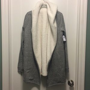 Sherpa long cardigan